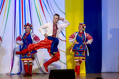 Celebrating the 32th anniversary of Ukrainian Independence.  Festive concert in Ukrainian Cultural Center.