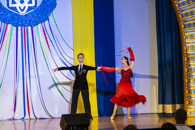 Celebrating the 32th anniversary of Ukrainian Independence.  Festive concert in Ukrainian Cultural Center.