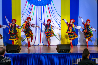 Celebrating the 32th anniversary of Ukrainian Independence.  Festive concert in Ukrainian Cultural Center.