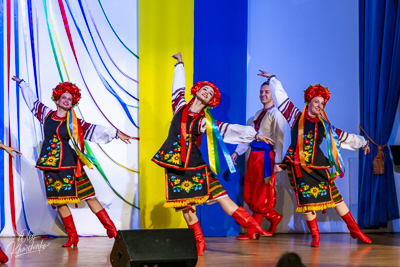 Celebrating the 32th anniversary of Ukrainian Independence.  Festive concert in Ukrainian Cultural Center.