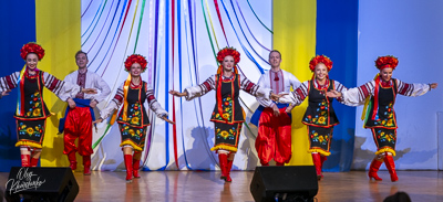 Celebrating the 32th anniversary of Ukrainian Independence.  Festive concert in Ukrainian Cultural Center.