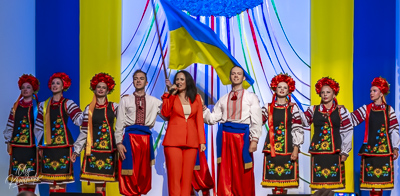 Celebrating the 32th anniversary of Ukrainian Independence.  Festive concert in Ukrainian Cultural Center.