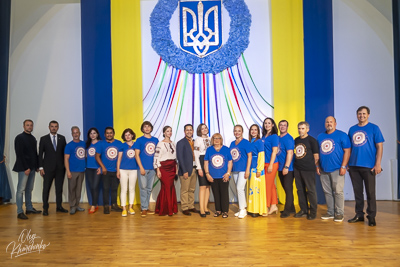 Celebrating the 32th anniversary of Ukrainian Independence.  Festive concert in Ukrainian Cultural Center.