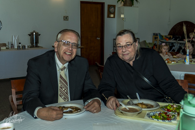 Greeting His Eminence Archbishop Daniel in St. Andrews church LA