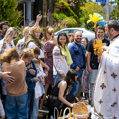 Divine Liturgy and Blessing of Baskets. 