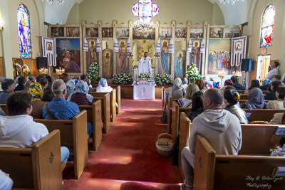 Divine Liturgy and Blessing of Baskets. 