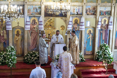 Divine Liturgy and Blessing of Baskets. 