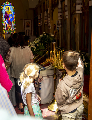 Divine Liturgy and Blessing of Baskets. 