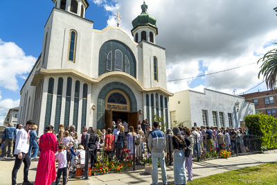 Divine Liturgy and Blessing of Baskets. 