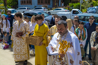 Divine Liturgy and Blessing of Baskets. 