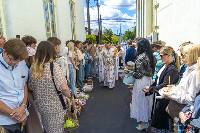 Divine Liturgy and Blessing of Baskets. 