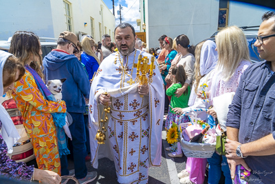 Divine Liturgy and Blessing of Baskets. 