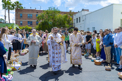 Divine Liturgy and Blessing of Baskets. 