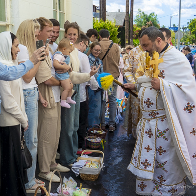 Divine Liturgy and Blessing of Baskets. 