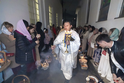 Easter Matins. Paschal Procession followed by Paschal Matins and Blessing of Baskets