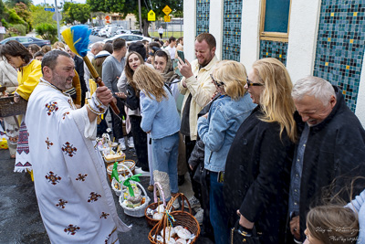 The Bright Resurrection of Christ. Blessing of Baskets.